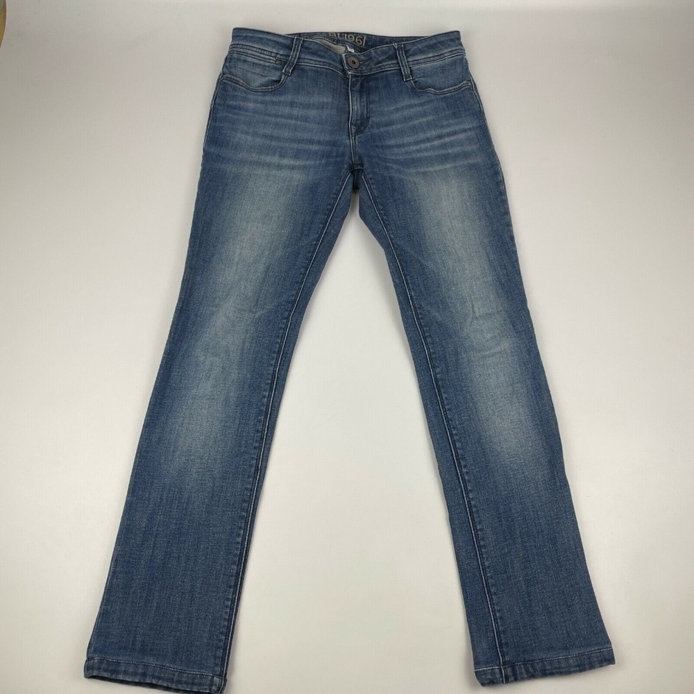 DL1961 Women's 26 Grace High Rise Straight Medium Wash Stretch Jeans